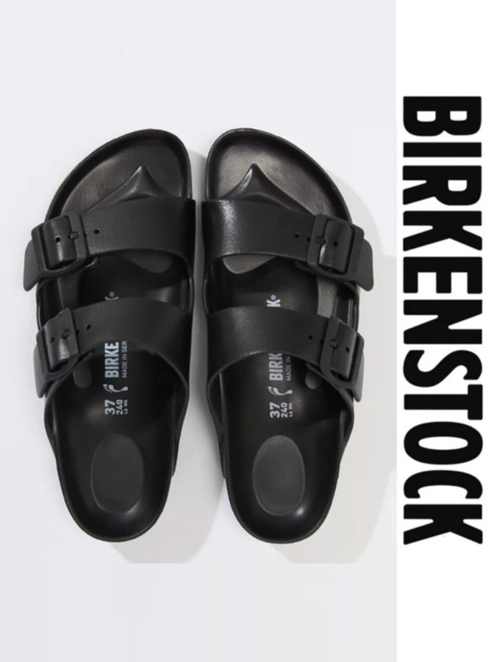Birkenstock | Black Eva Sandals Slip On | Size 38